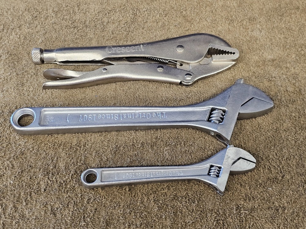 3 Crescent Adjustable Wrench Adjustable Locking Pliers 10" 6" C10S