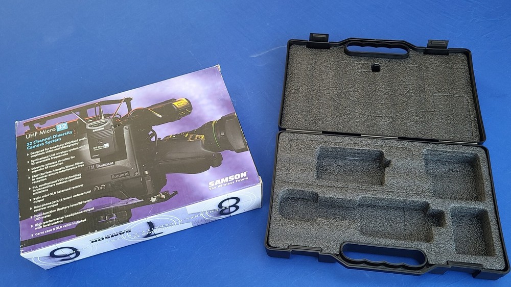 SAMSON UHF MICRO 32 CH DIVERSITY WIRELESS LAVALIERE & HANDHELD CAMERA MIC SYSTEM