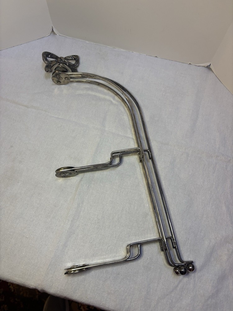 Studio Silversmith Vintage Silver Plated Folding Dessert Tray Server Stand