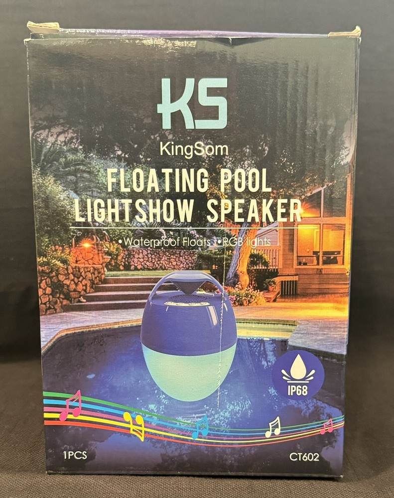 Floating Pool Bluetooth Light Show Speaker Kingsom CT602