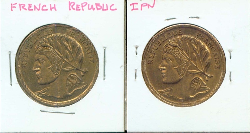 FRENCH REPUBLIC TOKEN (3G783) HALF DOLLAR SIZE