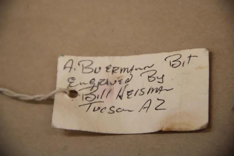 A. Buermann Bit, Engraved by Bill Heisman VGUC