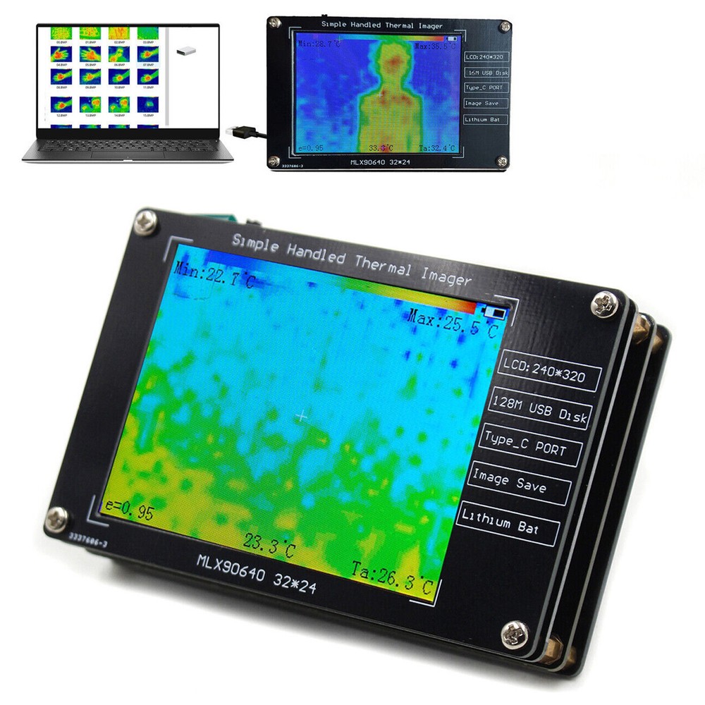 2.8" MLX90640 Thermal Imager Thermal Imaging Camera For Electronics Repairs