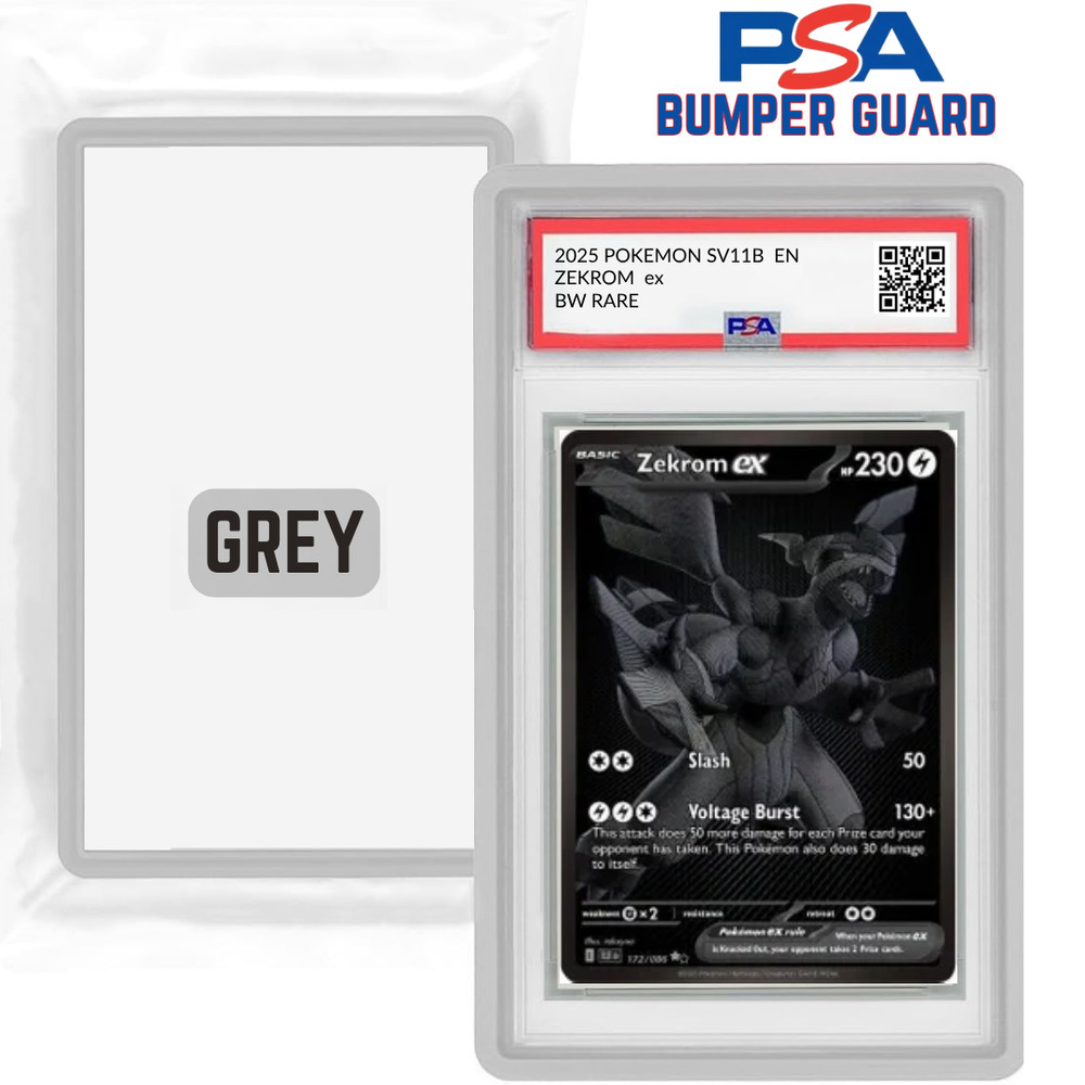 PSA Graded Card Case Guard Protector Stackable - GREY - USA SELLER