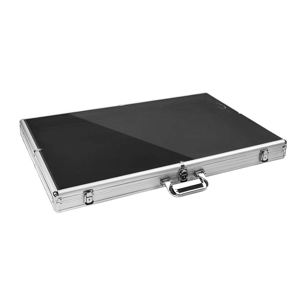 Card Show Display Case Tabletop Showcase Versatile Aluminum Spacious with Handle