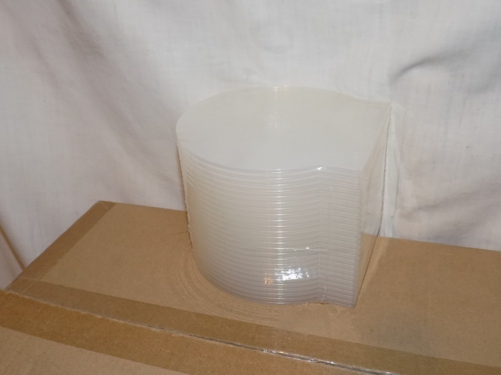 Clear Round ClamShell CD/DVD Case Lot 200