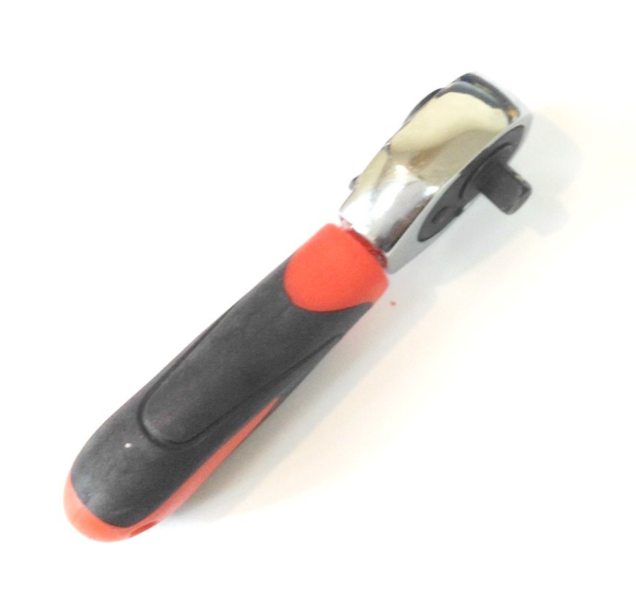 Handy 34pc Ratcheting Tool Set with Stubby Ratchet Handle Socket Bits and Driver