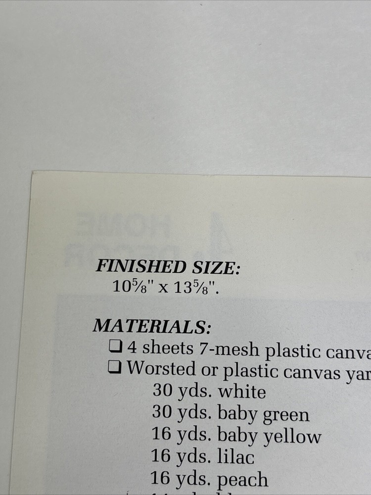 Easter Egg Hanging Annie's Attic Plastic Canvas Pattern Page