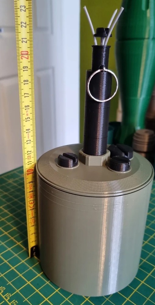 FULL SIZE Replica Bouncing Betty ww2  German s mine ideal for COD ,cosplay PROP