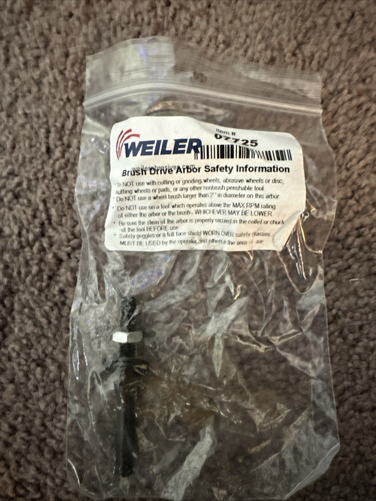 Weiler 07725 DriveR Arbor 1/4 Arbor 1/4 Stem
