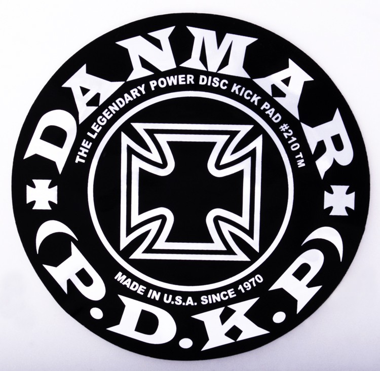 Danmar - 210IC - Bass Drum Impact Pad - Iron Cross