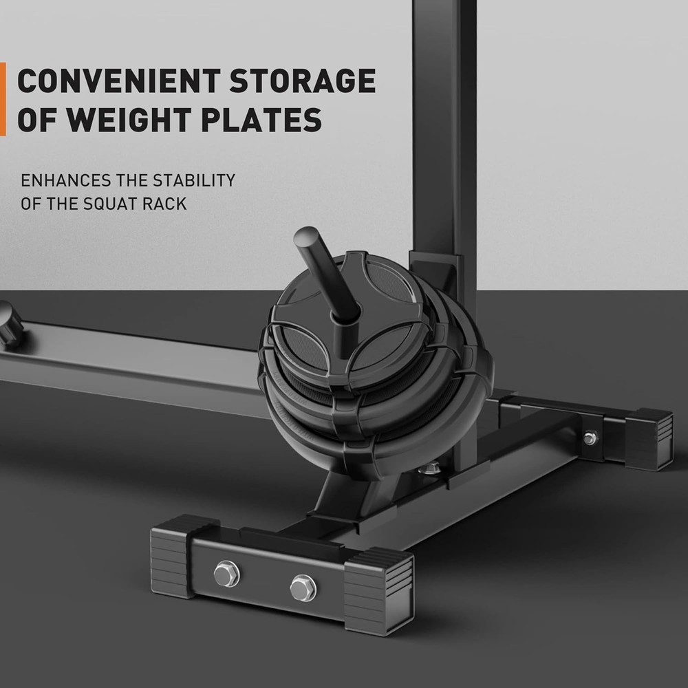 Squat Rack Stand Adjustable Bench Press Rack Barbell Rack Stand Multi-Function