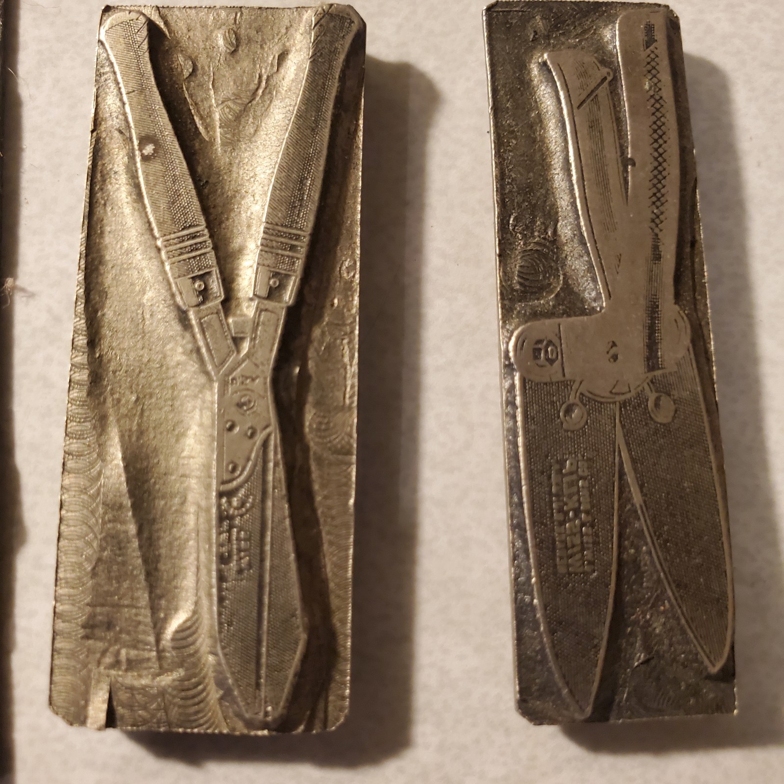 Vintage Letterpress Printing Blocks Gardening Tools