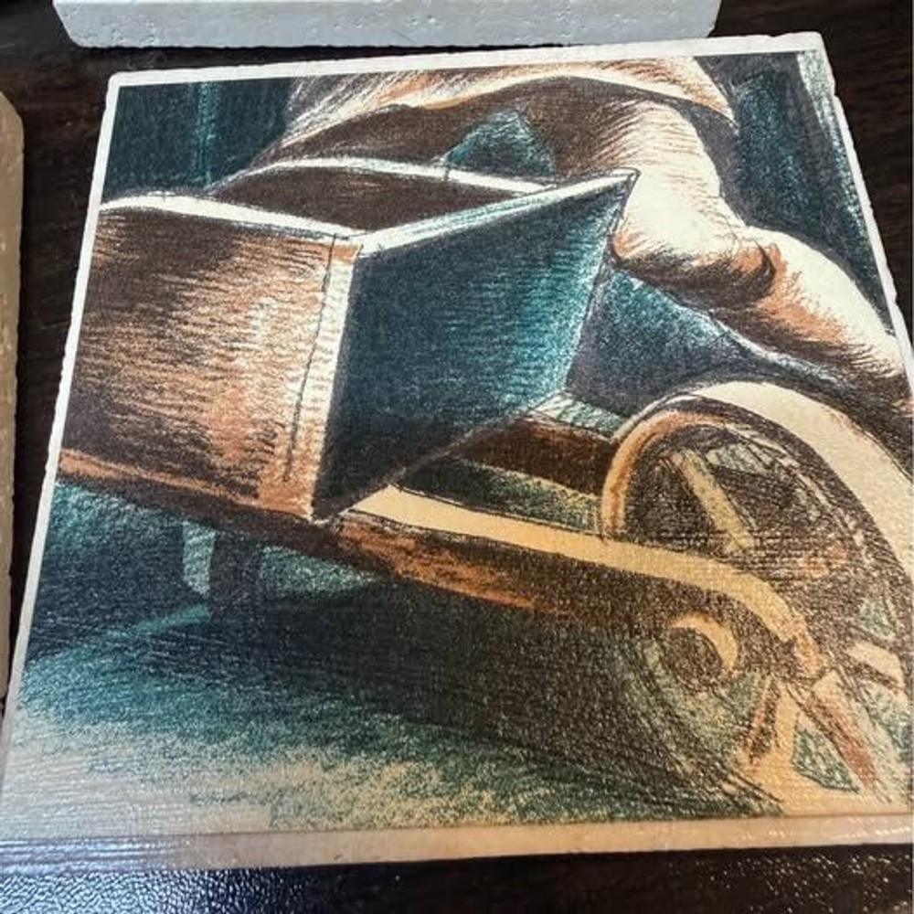Coasters with vintage images