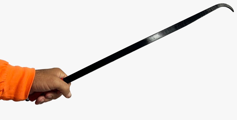 LONG SNAPPY GRIP HANDLE Hooked Crevice GOLD Digging Crevicing Tool 24" RED