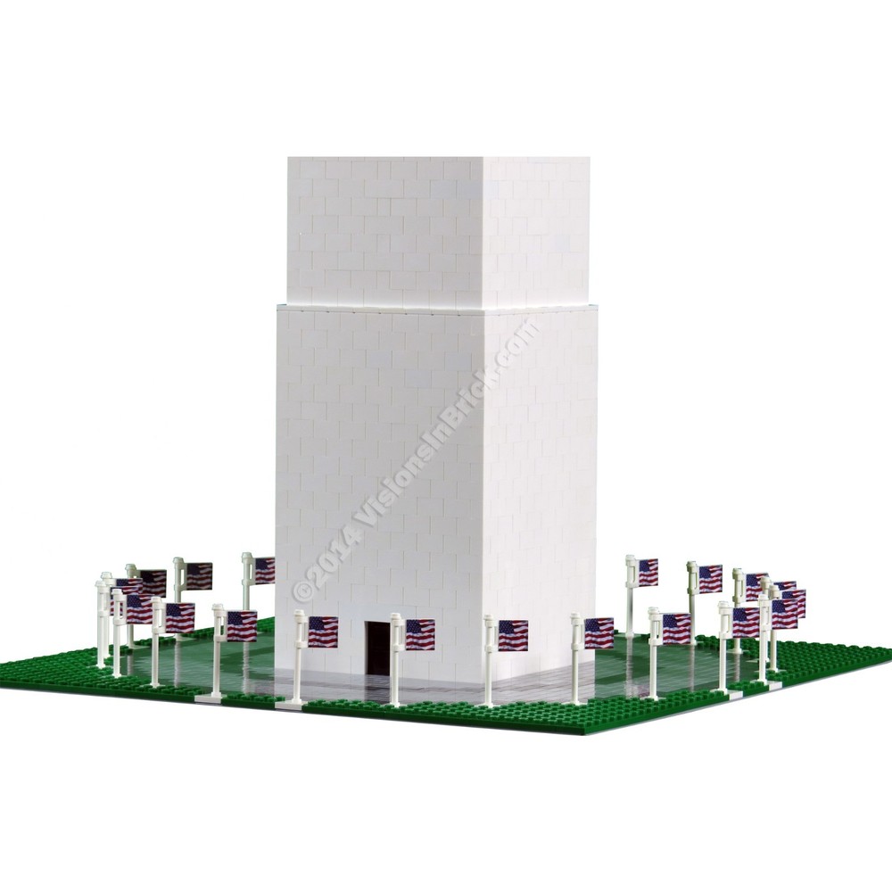 Custom Washington Monument INSTRUCTIONS made for LEGO® pieces