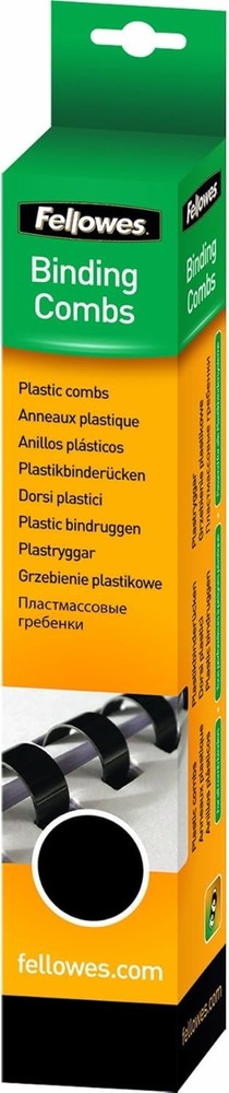 Fellowes A4 28 mm Plastic Binding Combs for Comb Binding Machine, Binds 201 to 2
