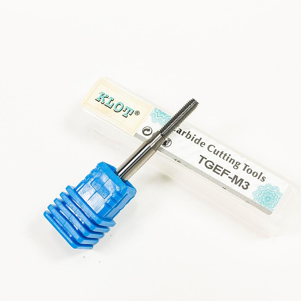 KLOT Solid Carbide Forming Plug Tap Chipless Cutting M1-M5 Metric Thread Tool