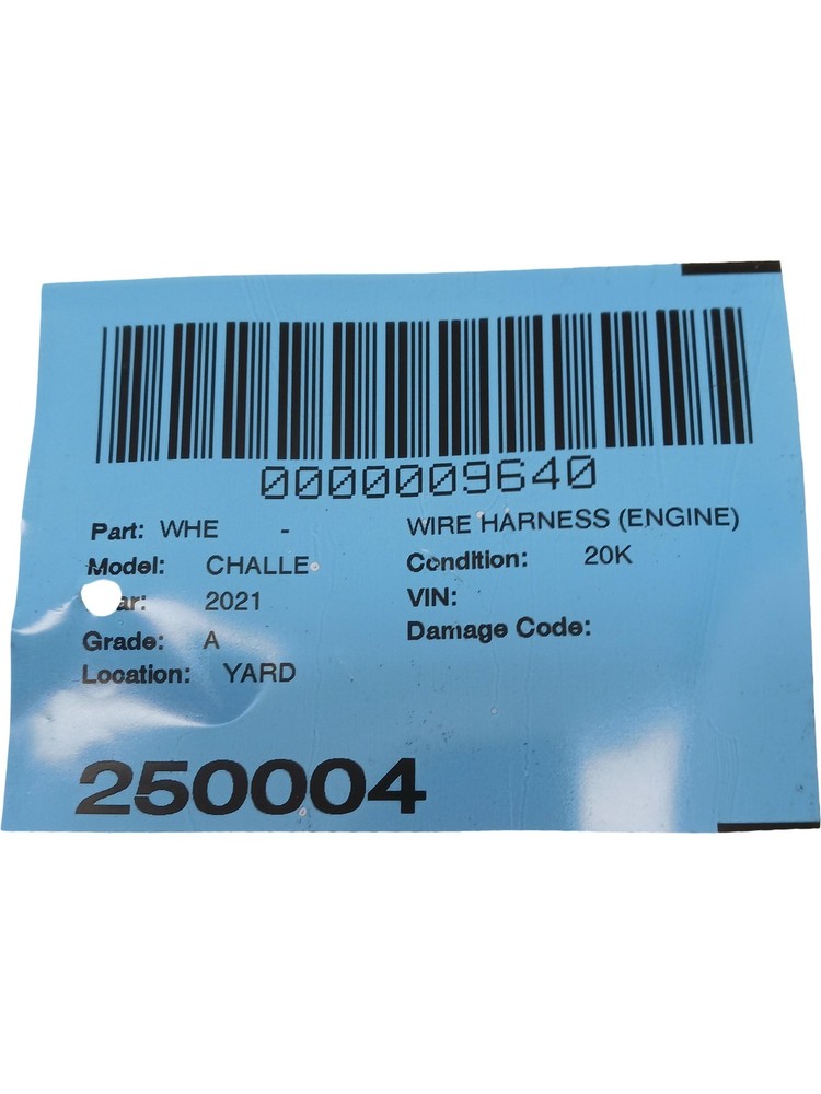 2021 Dodge Challenger Wire Harness Assembly 5035571AE OEM