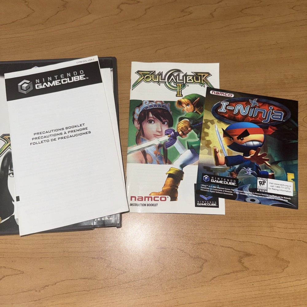 Original Authentic Case, Manual, and Inserts _ Soul Calibur II Disc Doesn’t Work