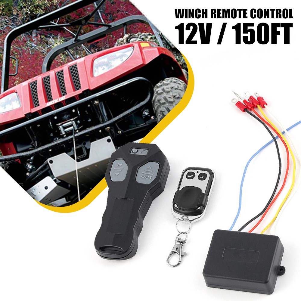 ATV UTV DC12V Wireless Winch Remote Receiver Control Kit Switch Handset US EXV
