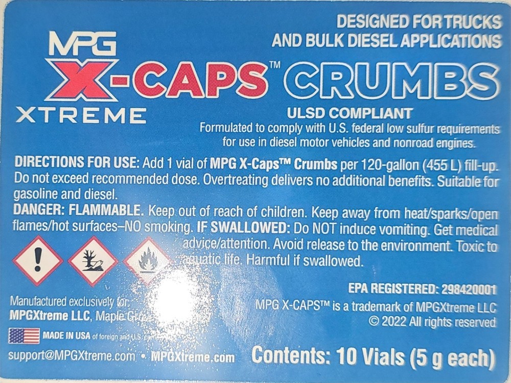 MPG X-Caps Crumbs
