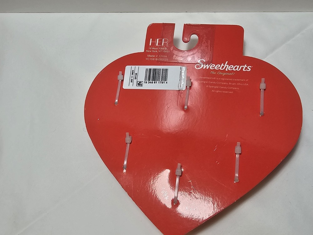Sweethearts Valentine's mini claw clips