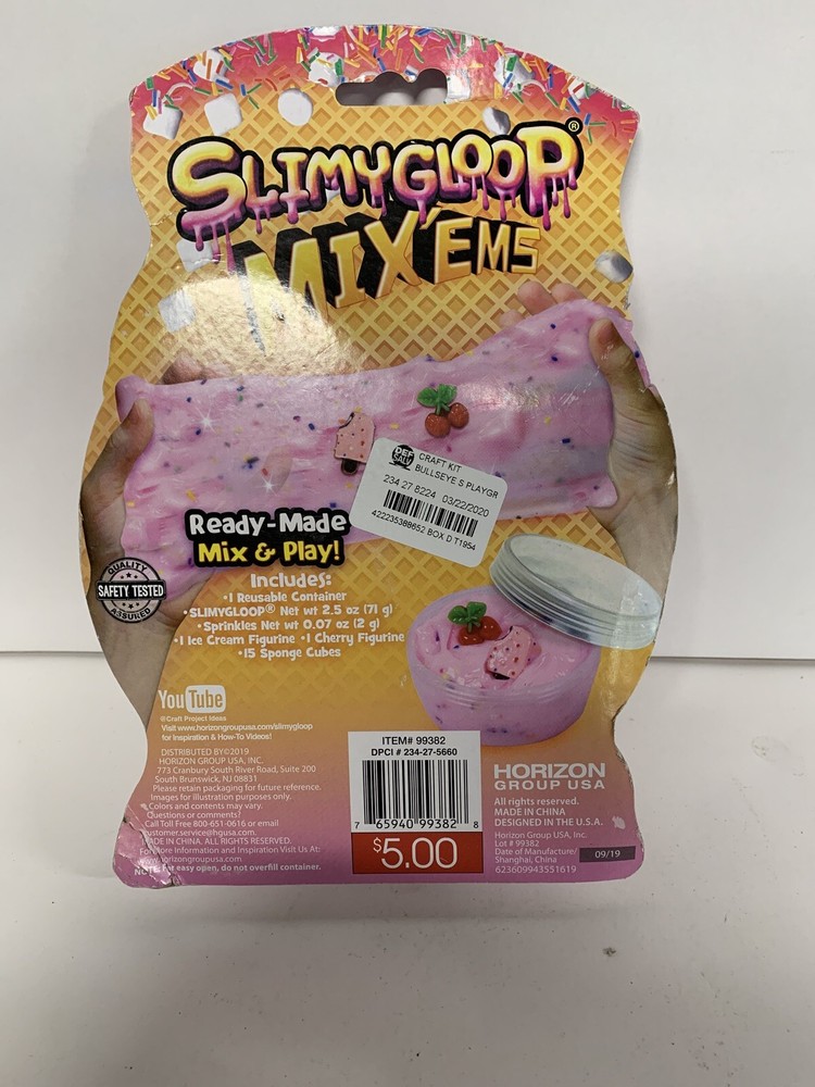 Rainbow Dreams Slimy Gloop Mix’ems , Ready-made Squishy Sundae Slimygloop