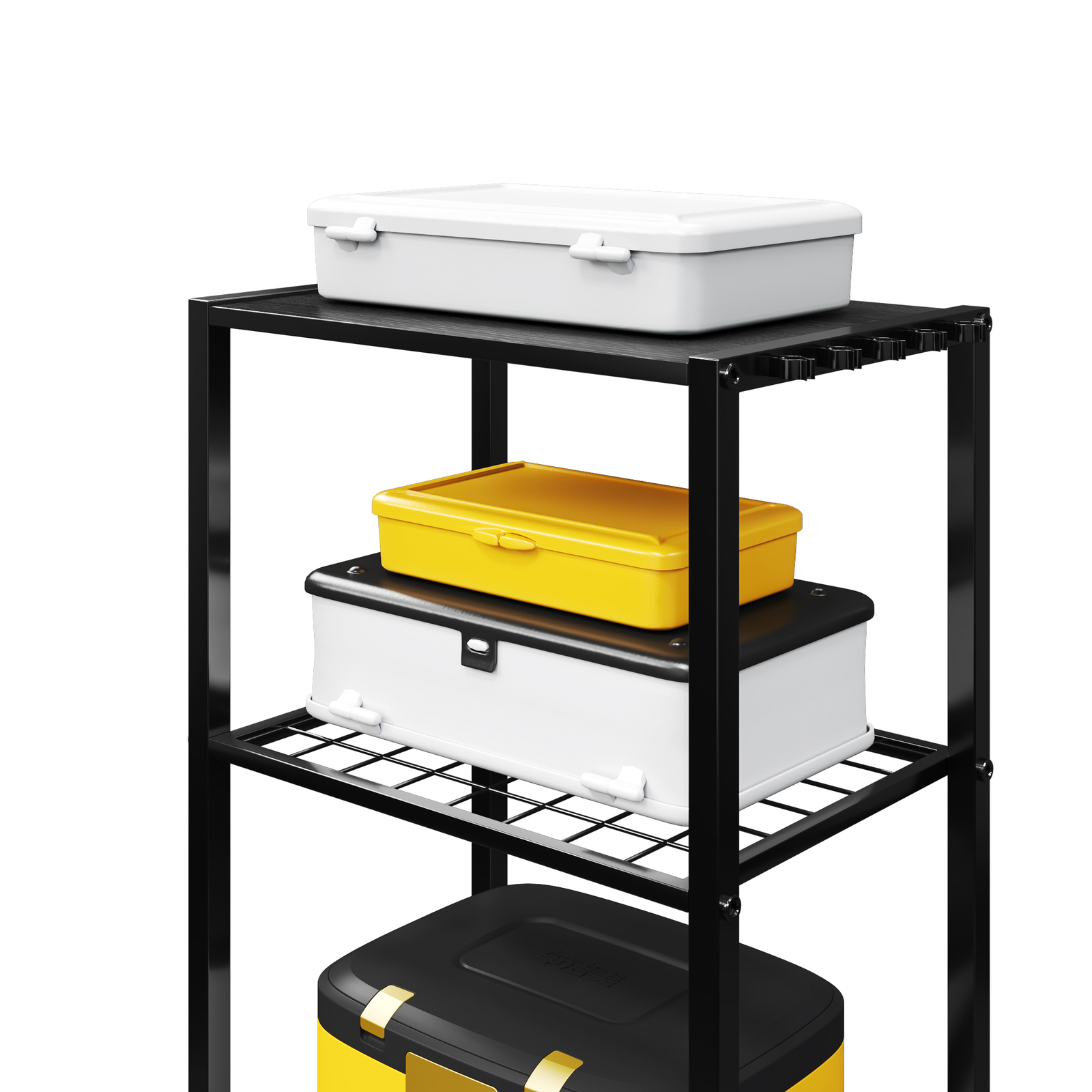 TC-HOMENY 10 Rod Fishing Rod Holder Rack Fishing Gear Equipment Tackle Organizer