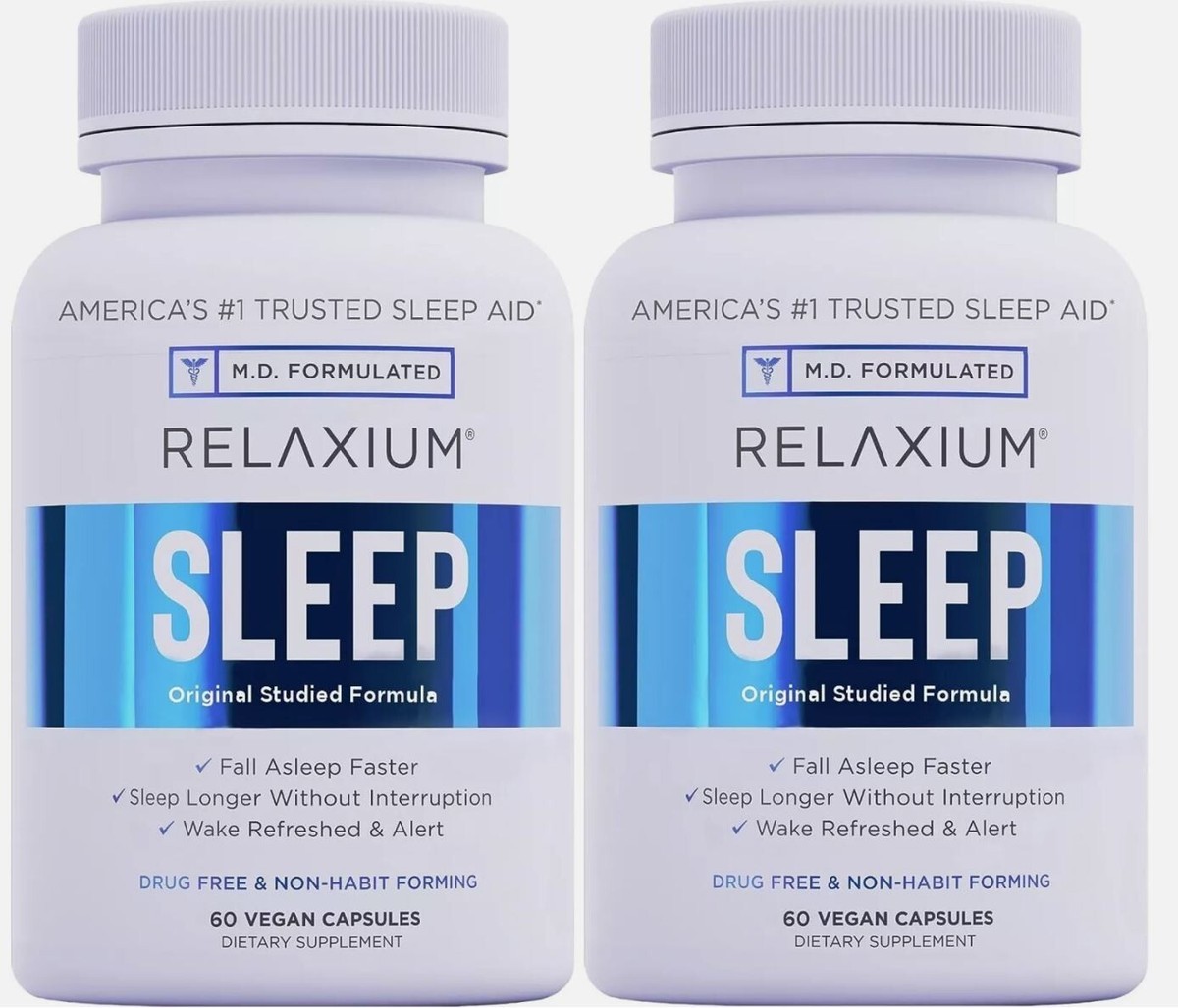 2-Pack Relaxium Sleep Natural Dietary Supplement for Better Sleep (120 Capsules)