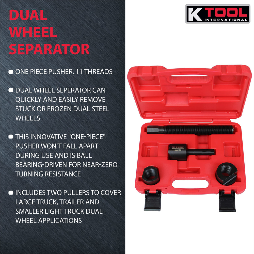 K Tool 70385 Dual Wheel Hub Separator Set, Durable, Versatile Design