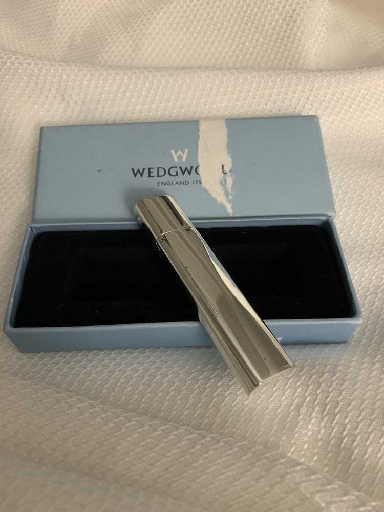 Vintage Wedgwood Silver Plated Capri Toothpick Holder Made In England Rare