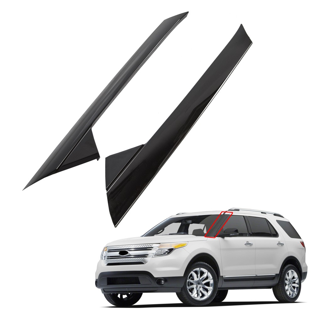 For 11-19 Ford Explorer Left Right Side Windshield A-Pillar Molding Trim