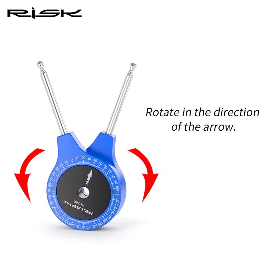 Bicycle Riding Telescopic Angle Finder Protractor Ruler Goniometer Measure Tool
