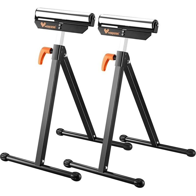 Durable Adjustable Roller Stand W/ Smooth Rollers Portable Folding Design New