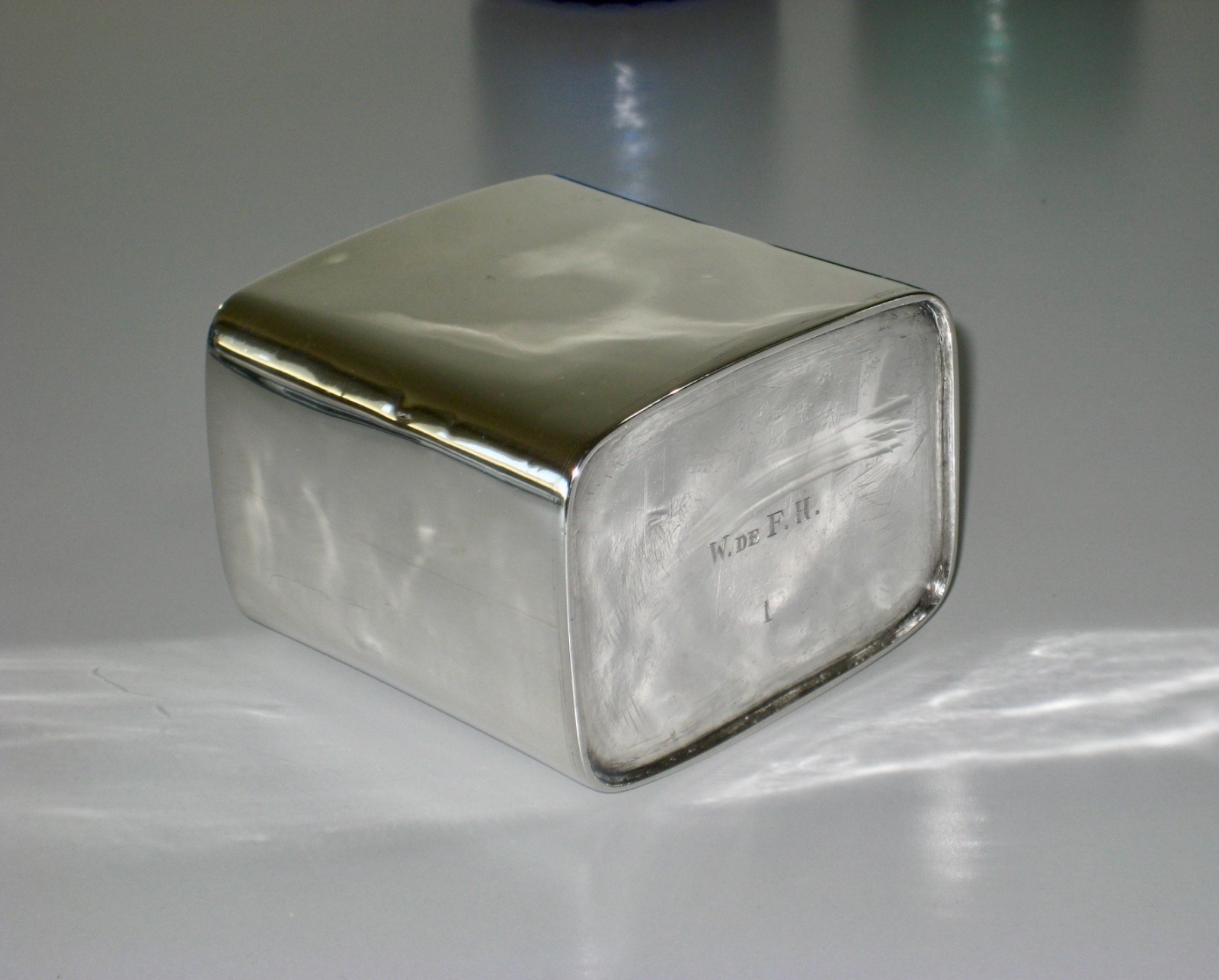 ENGLISH STERLING SILVER CHAS HOUGHAM VINTAGE TEA CADDY CONTAINER, 1811, 228 GR