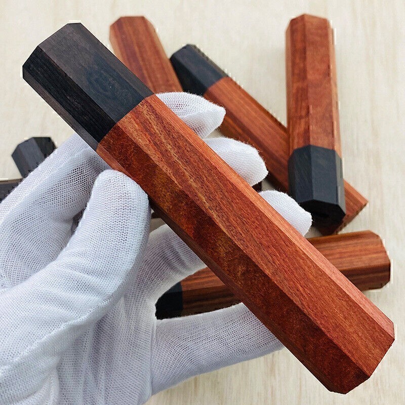 Japanese Style Kitchen Knife Octagonal Handle Chef's Cutter Grip DIY Replacement