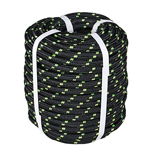 1/2 Inch x 200 FT Double Braid Polyester Rigging Ropes,Nylon Pulling Rope