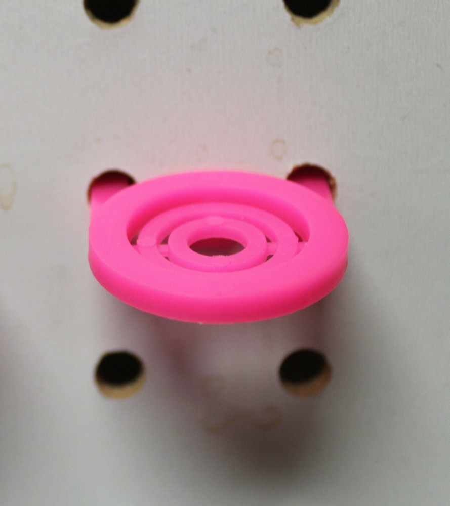 Florescent Pink Plastic Pegboard Multi-Purpose Tool Holder PEGBOARD NOT INCLUDED