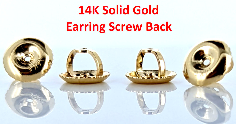 Best 14k Solid Gold Earring Back Replacement Earring Screw Back Threaded VIDEO