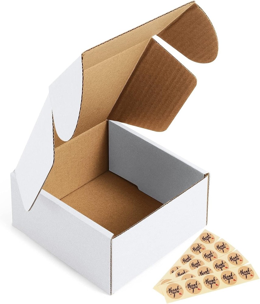 Multipurpose 4x4x2" Corrugated Mailers - 50 Durable Shipping Boxes for All Needs