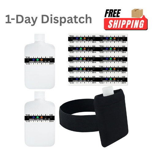 3oz Urine Test Complete Kit Portable Sample Bottle Strap Thermal Bag 14Pcs Set