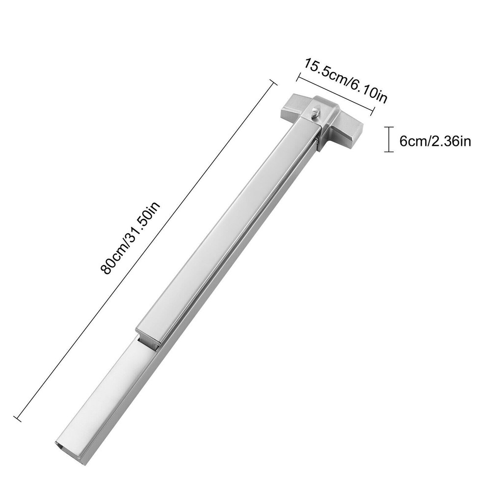Commercial Door Push Bar Exit Panic Device Lock Emergency Hardware Latches Tool