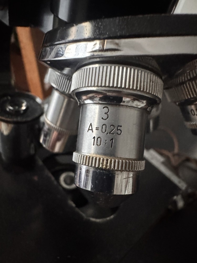 Vintage E Leitz Wetzlar Germany Microscope #427724 See Pics