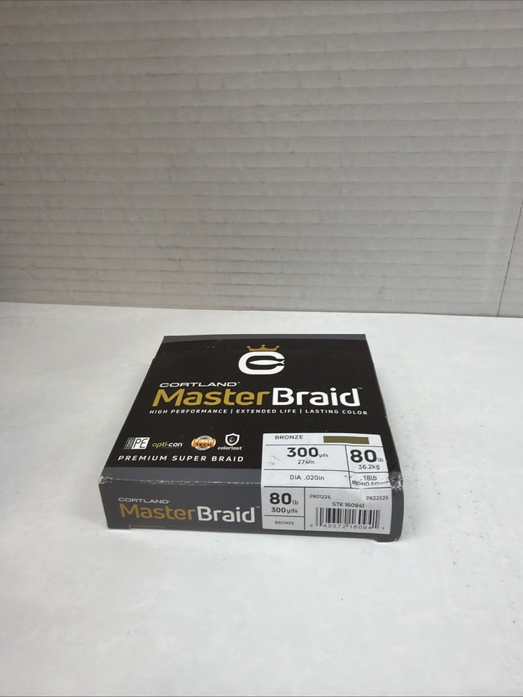 Cortland Master Braid - Bronze 80LB 300 Yards