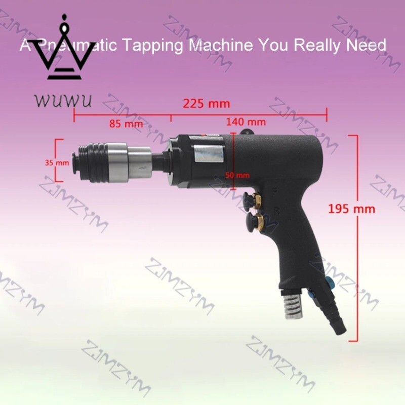 Gun Type Power Thread Machine with Clutch Overload Pneumatic Tapping Machine