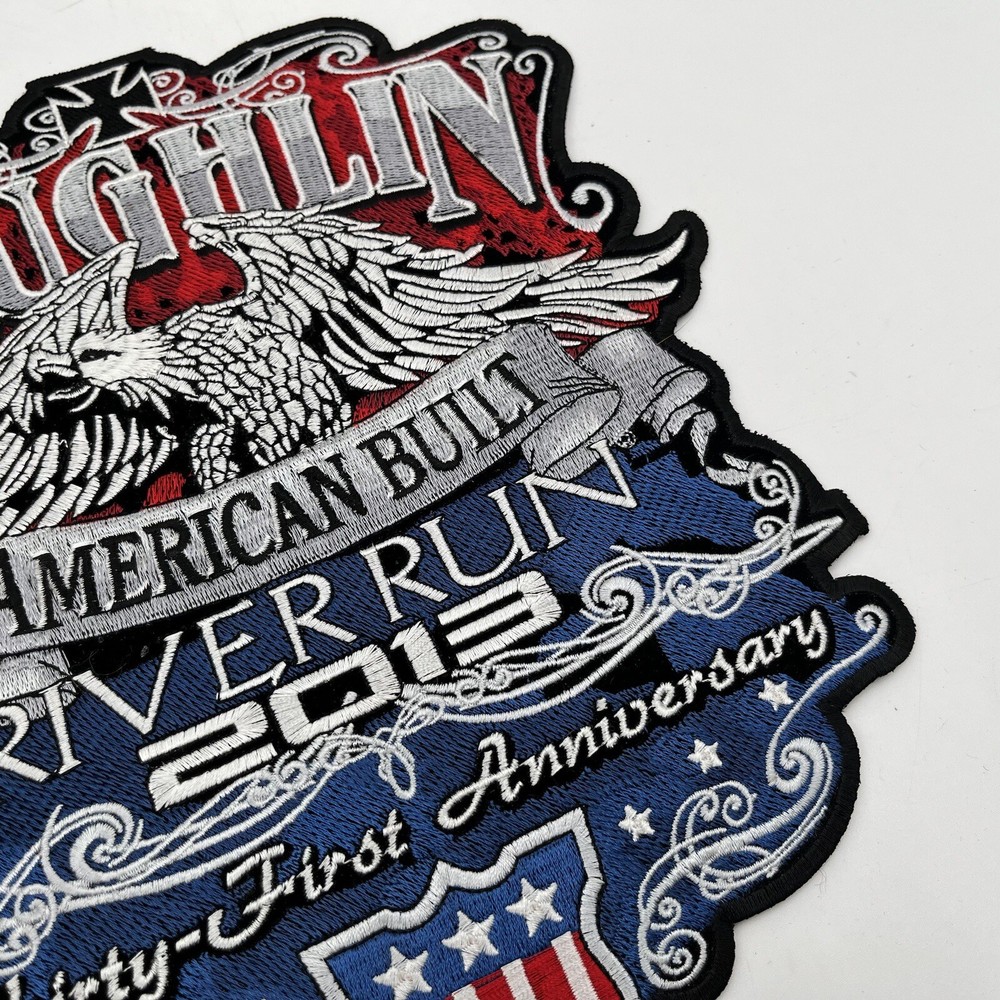 Harley Davidson Patch Laughlin River Run 2013 NOS American Built Eagle 11" x 9"