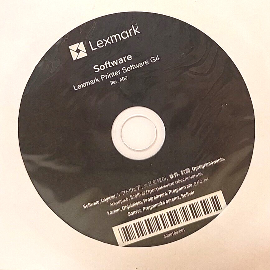 Setup CD ROM Lexmark Printer Software G4 Rev A00