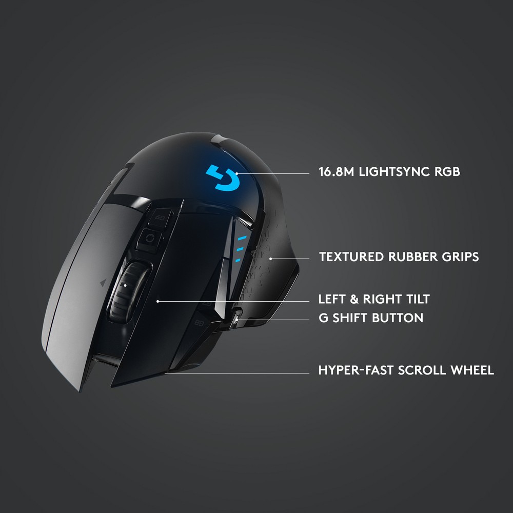 Logitech - G502 Lightspeed Wireless Optical Gaming Mouse with RGB Lighting - ...