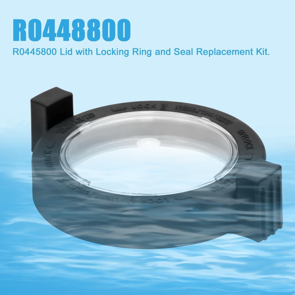FBULWSEC R0448800 Pool Pump Lid PHP MHP Replacement w/Lock Ring & Gasket